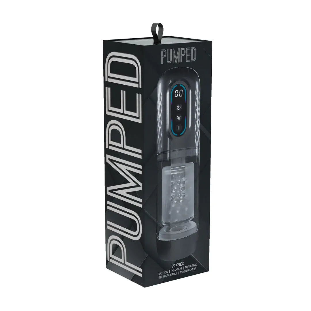 PUMPED Vortex - Suction Rotation and Thrusting Masturbator Pump