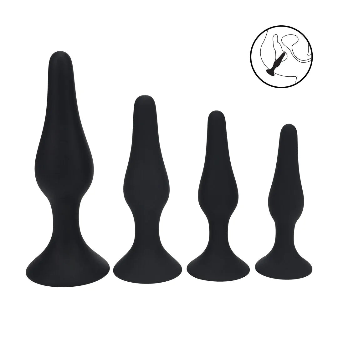 LEVELZ Slim Silicone Anal Plug Set of 4