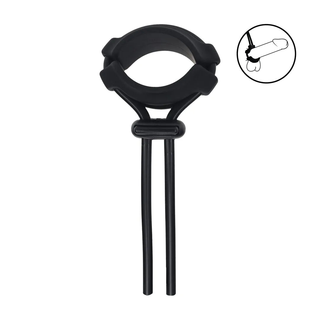 LEVELZ Detachable Wide Adjustable Silicone Lasso Cockring - 5mm