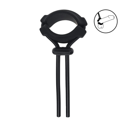 LEVELZ Detachable Wide Adjustable Silicone Lasso Cockring - 5mm