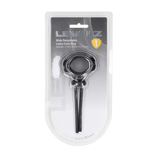LEVELZ Detachable Wide Adjustable Silicone Lasso Cockring - 5mm