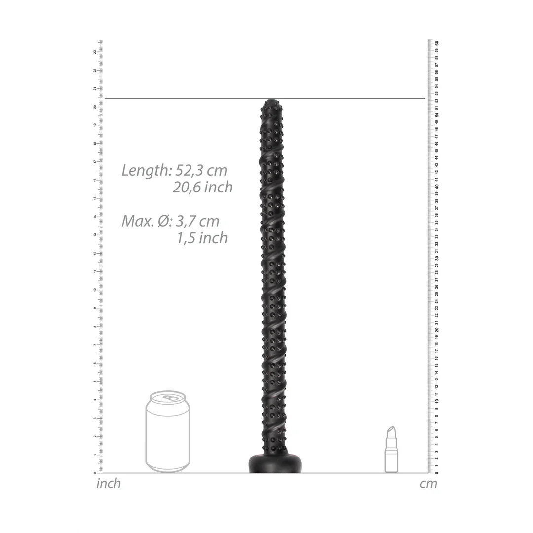OUCH! Ass Textured Snake Dildo - 22" / 55 cm