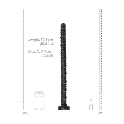 OUCH! Ass Textured Snake Dildo - 22" / 55 cm