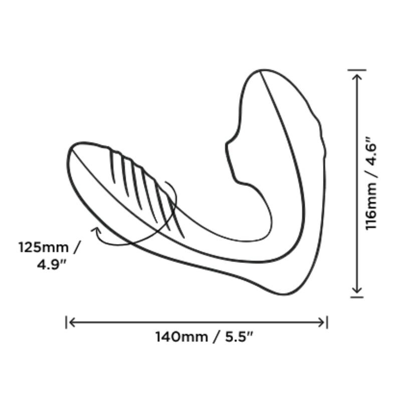 ROMP Reverb G-Spot Stimulator & Clitoral Suction Device