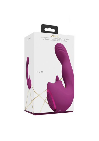 VIVE Yumi - Triple Motor G-Spot Finger Motion Vibrator and Flickering Tongue Stimulator