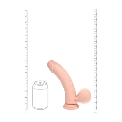 REALROCK Realistic Dual Density Vibrating Silicone Dildo With Weighted Balls