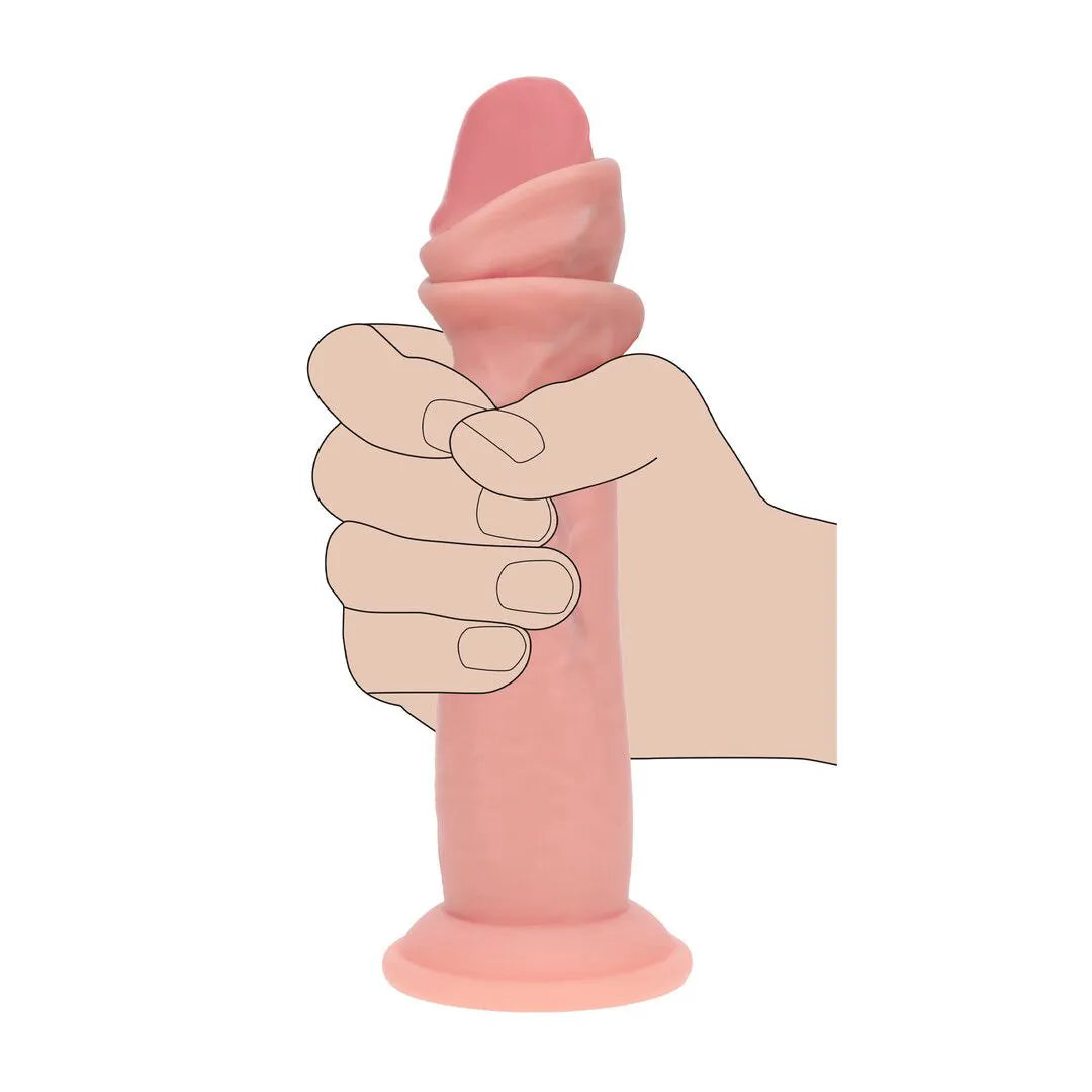 REALROCK Dual Density Silicone Realistic Sliding Skin Dildo