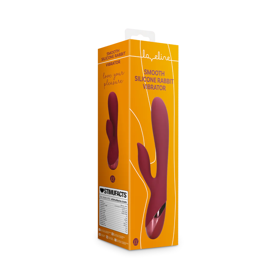 LOVELINE Smooth Silicone Rabbit Vibrator