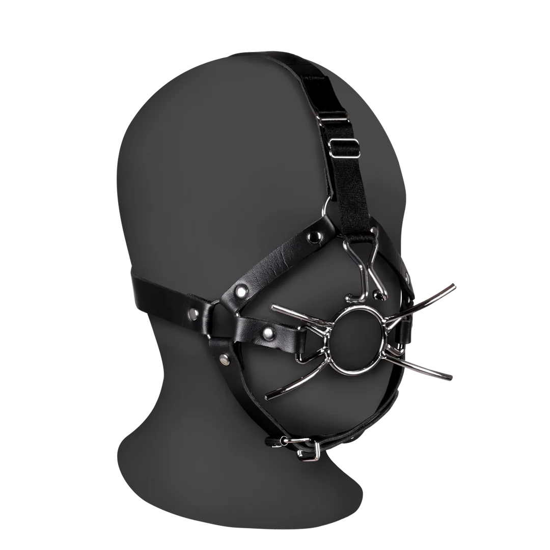 OUCH! Head Harness with Spider Gag and Nose Hooks