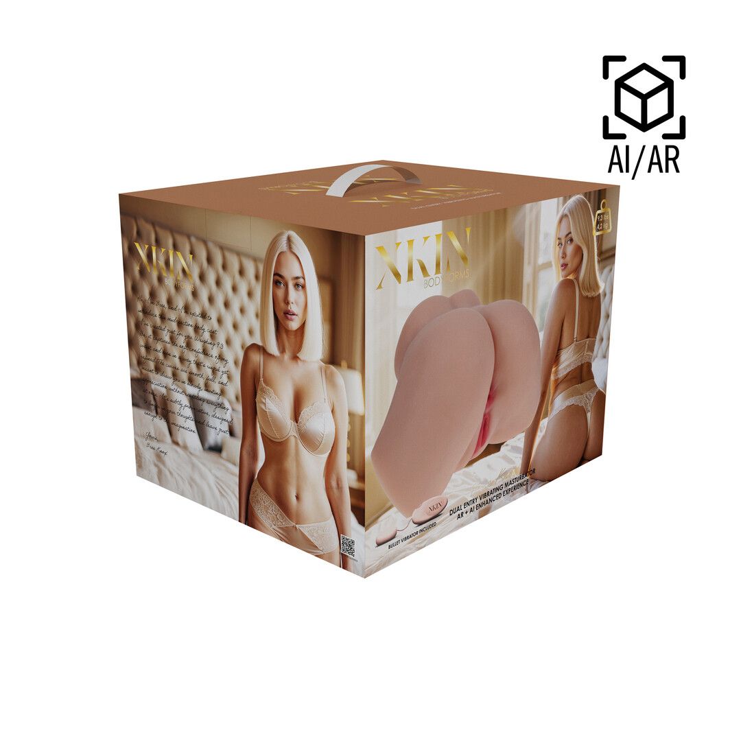 XKIN Bodyforms - Bree Knox - Dual Entry Vibrating Masturbator - 4,2 kg / 9.3 lbs